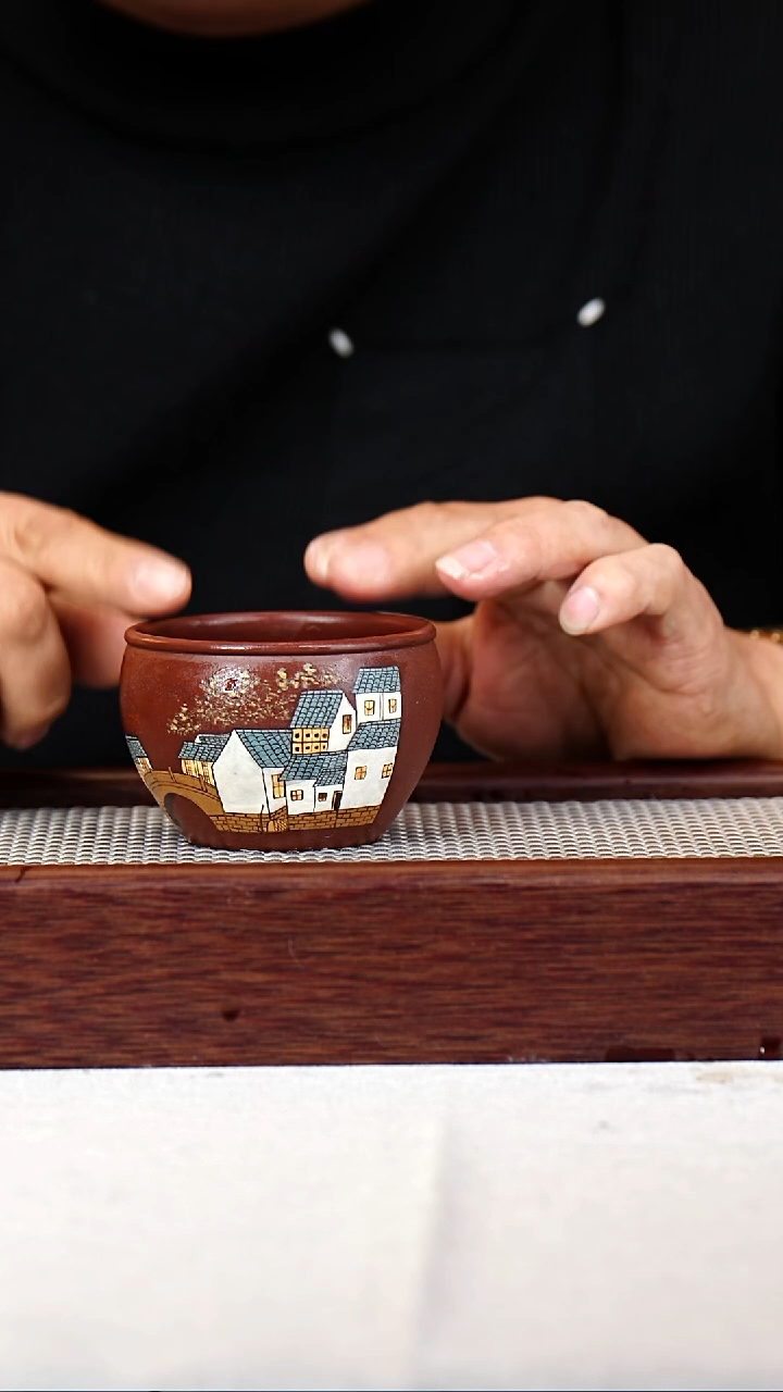 茶杯紫砂宜兴紫砂杯120C 50