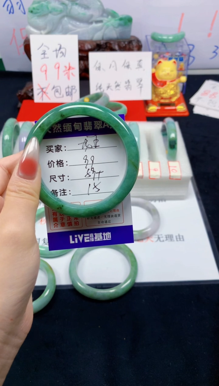 未镶嵌手镯翡翠龙*15