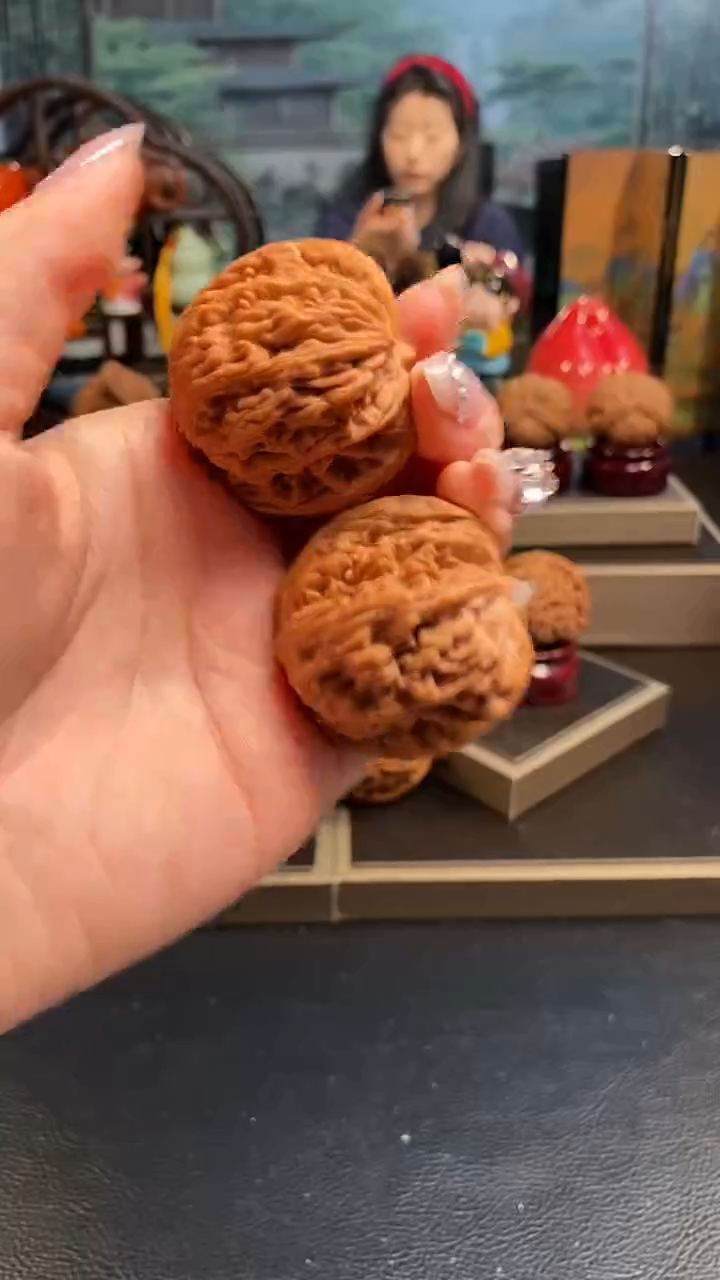 【闪购商品】文玩核桃把件H931麦穗虎头41