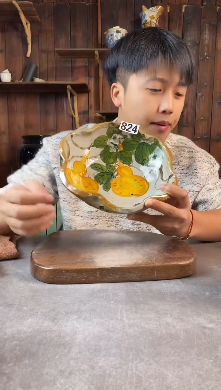 碗824，手工手绘，超值陶瓷