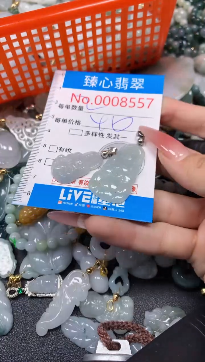 【闪购商品】翡翠颈饰未镶嵌含绳0008557