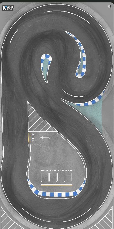 漂移赛道跑道地图1.5*3米