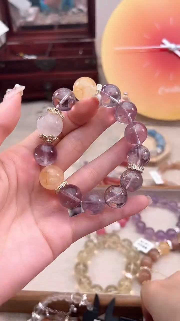 【闪购商品】水晶手链未镶嵌多样性发货发其一颜色微差