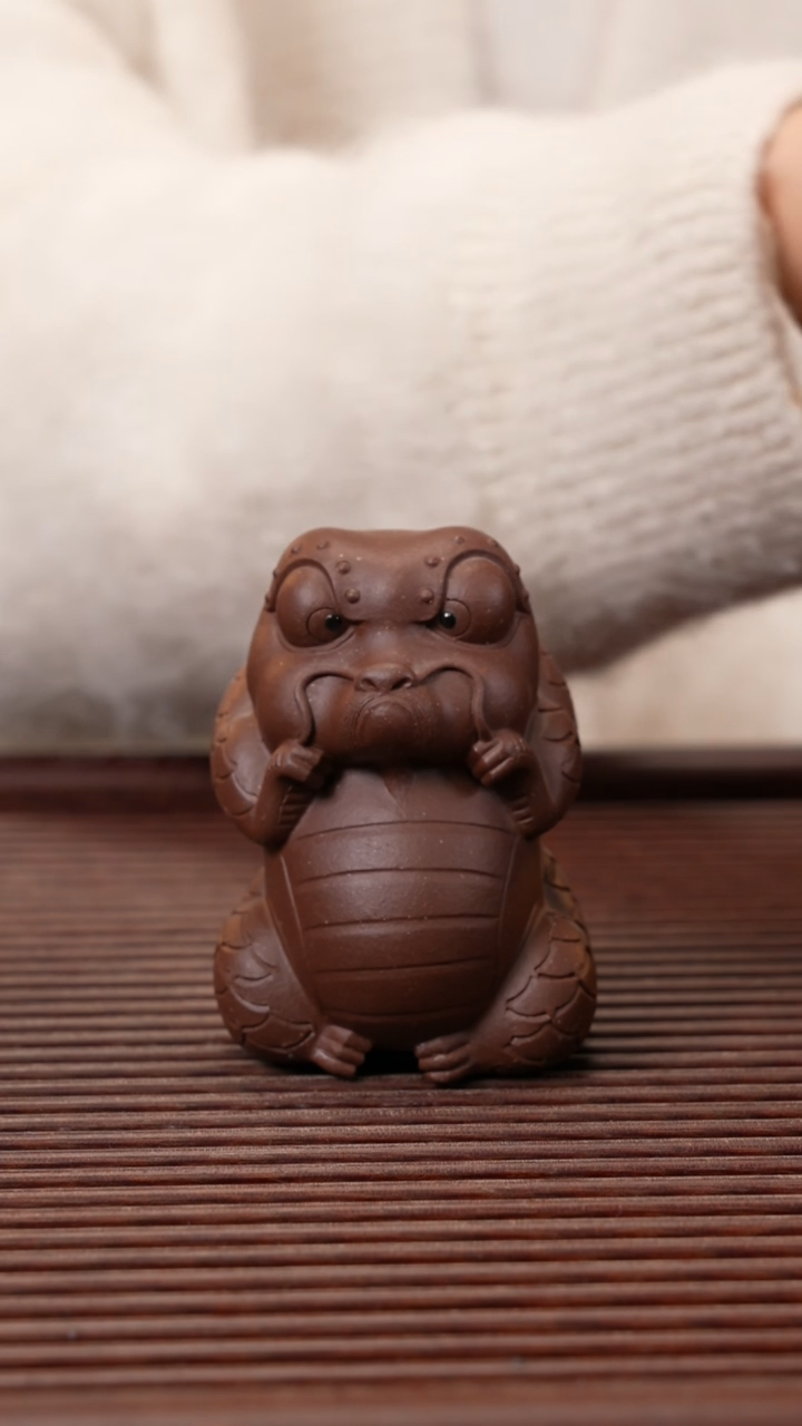 【闪购商品】紫砂茶宠紫泥小龙怪