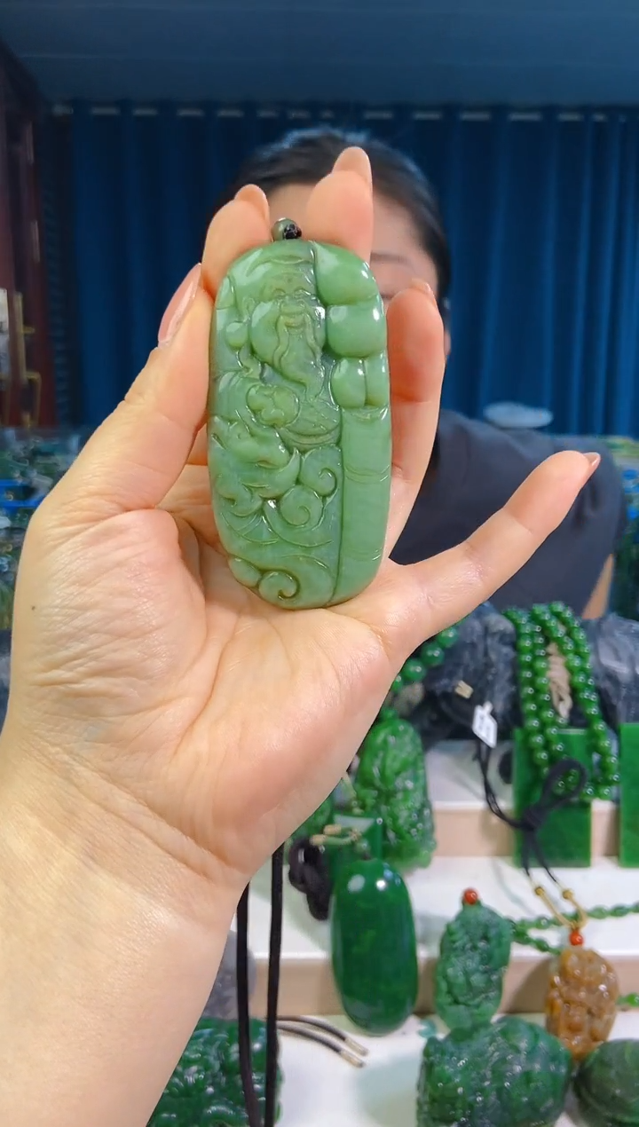 和田玉未镶嵌挂件1