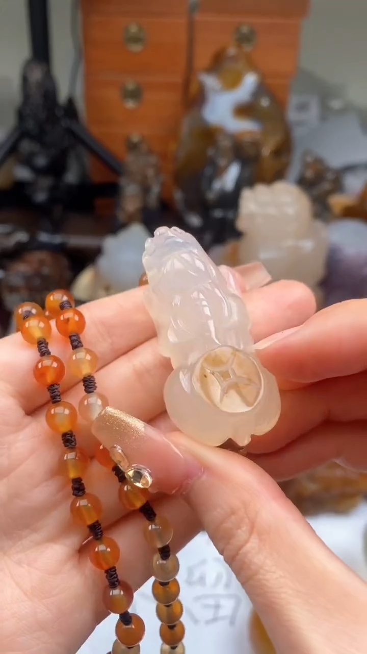 【闪购商品】玛瑙/玉髓颈饰未镶嵌AA