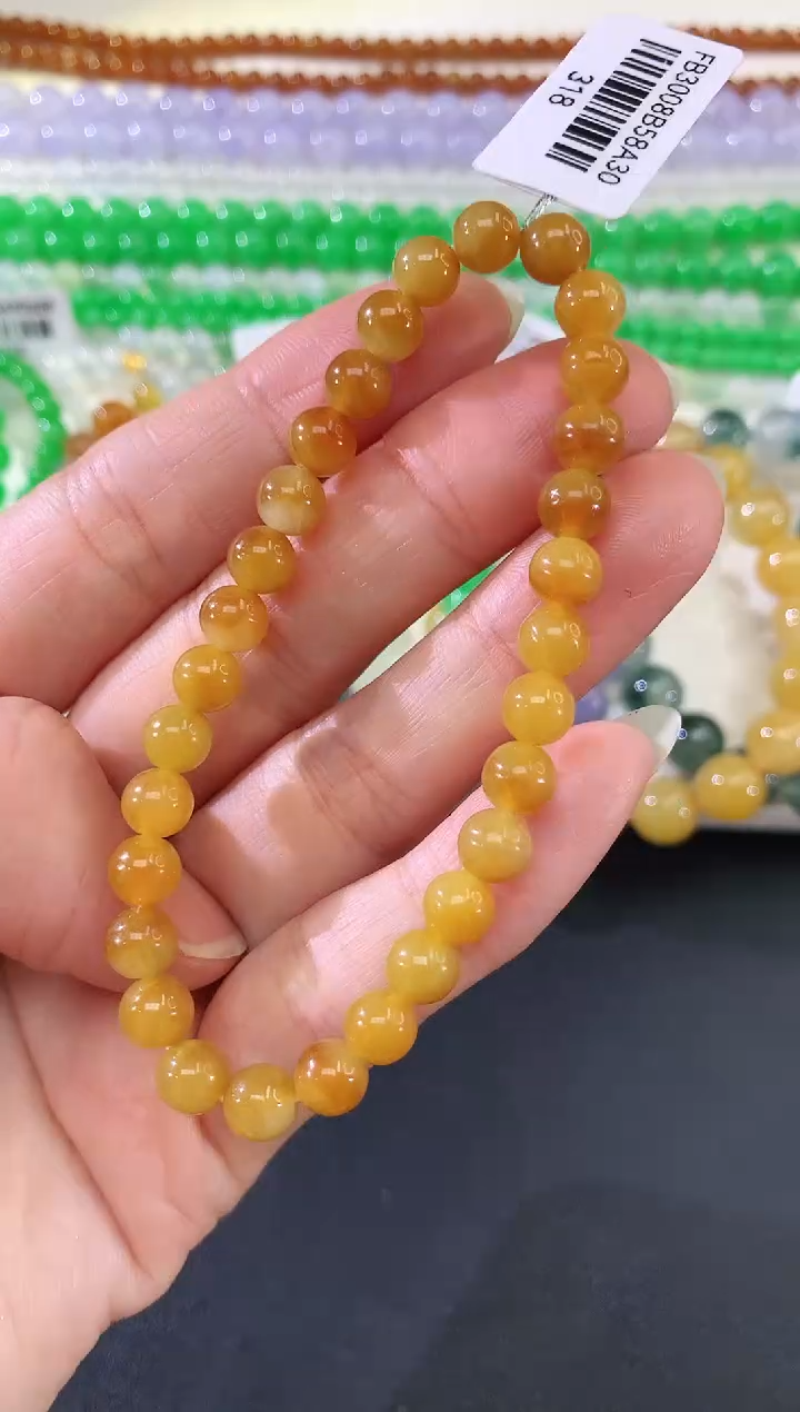 未镶嵌手串翡翠95|多样性发其一