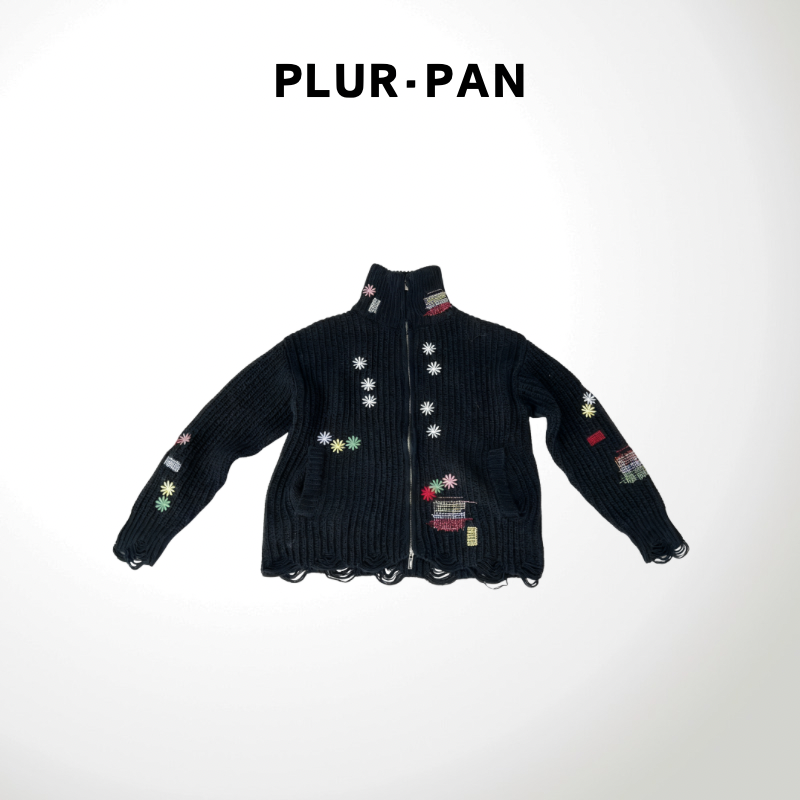 PLUR·PAN休闲百搭设计师加厚针织衫