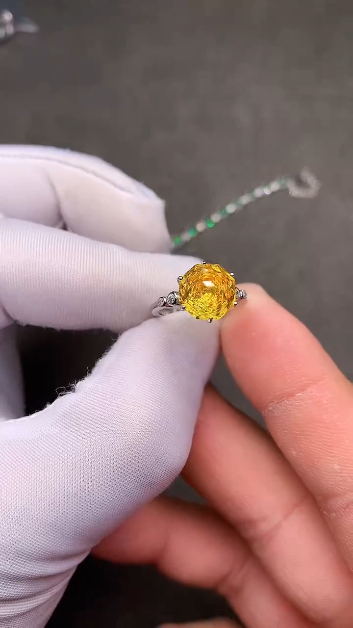 【闪购商品】彩色蓝宝石戒指银S925镶嵌·····