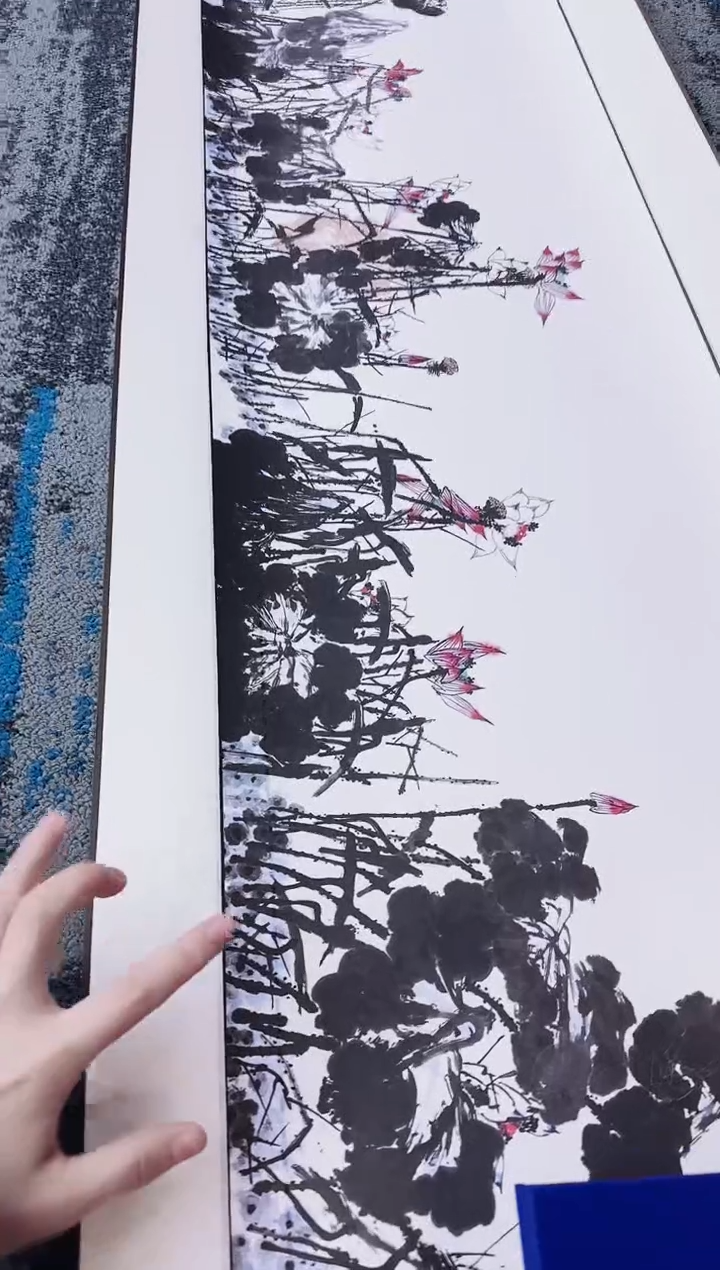 版画如琢艺术-崔 如琢先生【荷风盛世】荷花钞卷版作品 版画