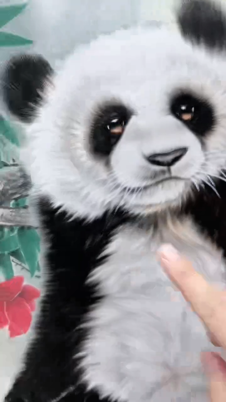 【闪购商品】绘画刘伟绘画2.7平尺熊猫