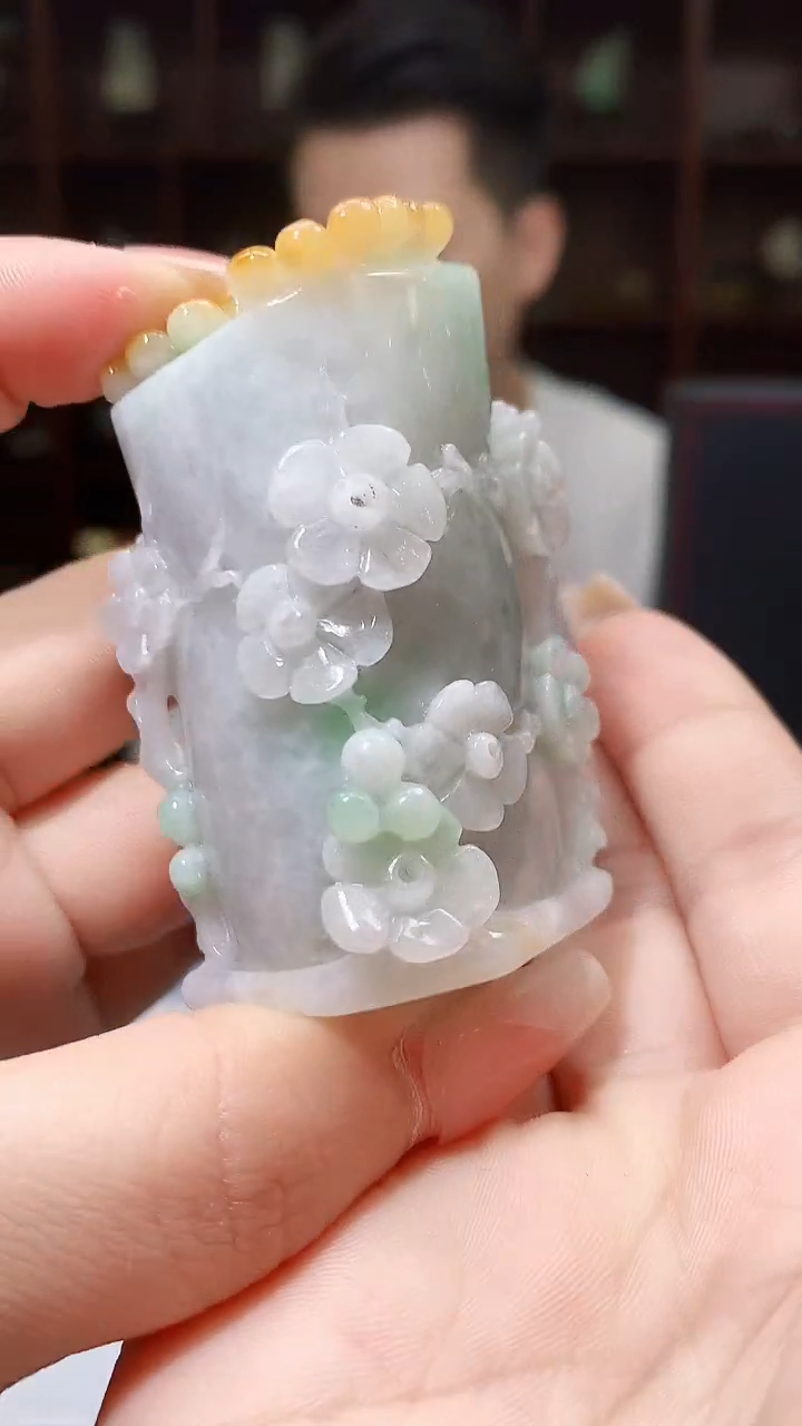 【闪购商品】定制翡翠未镶嵌1049xx-毛货挂件49