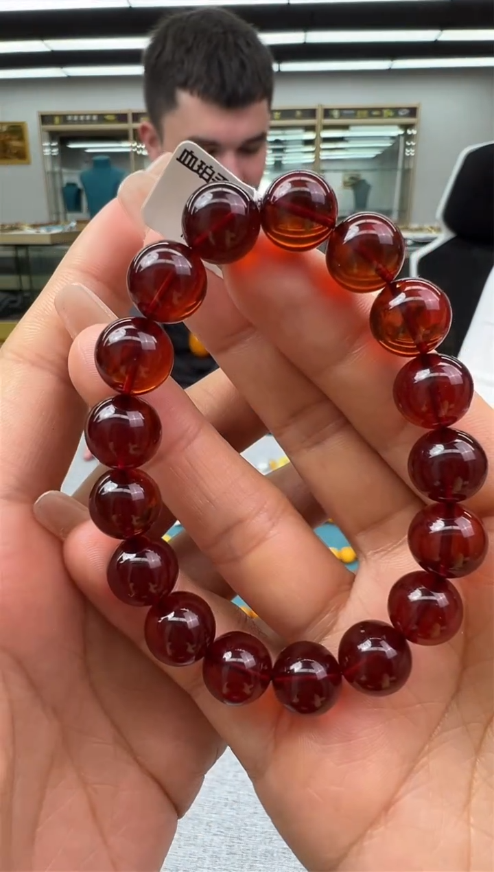 【闪购商品】琥珀手链未镶嵌20秒拍号