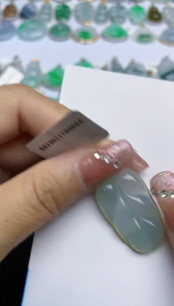 【闪购商品】翡翠颈饰18K金镶嵌天然A货翡翠 120