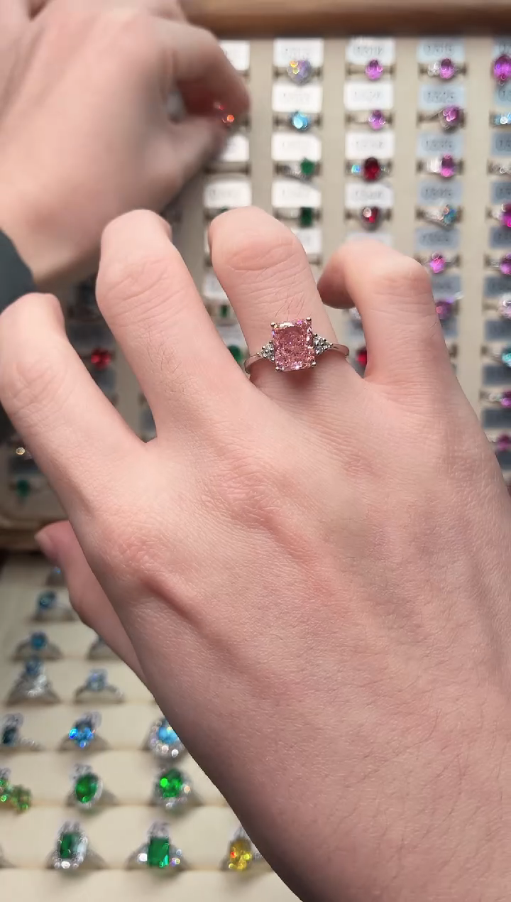 银S925镶嵌戒指碧玺00000