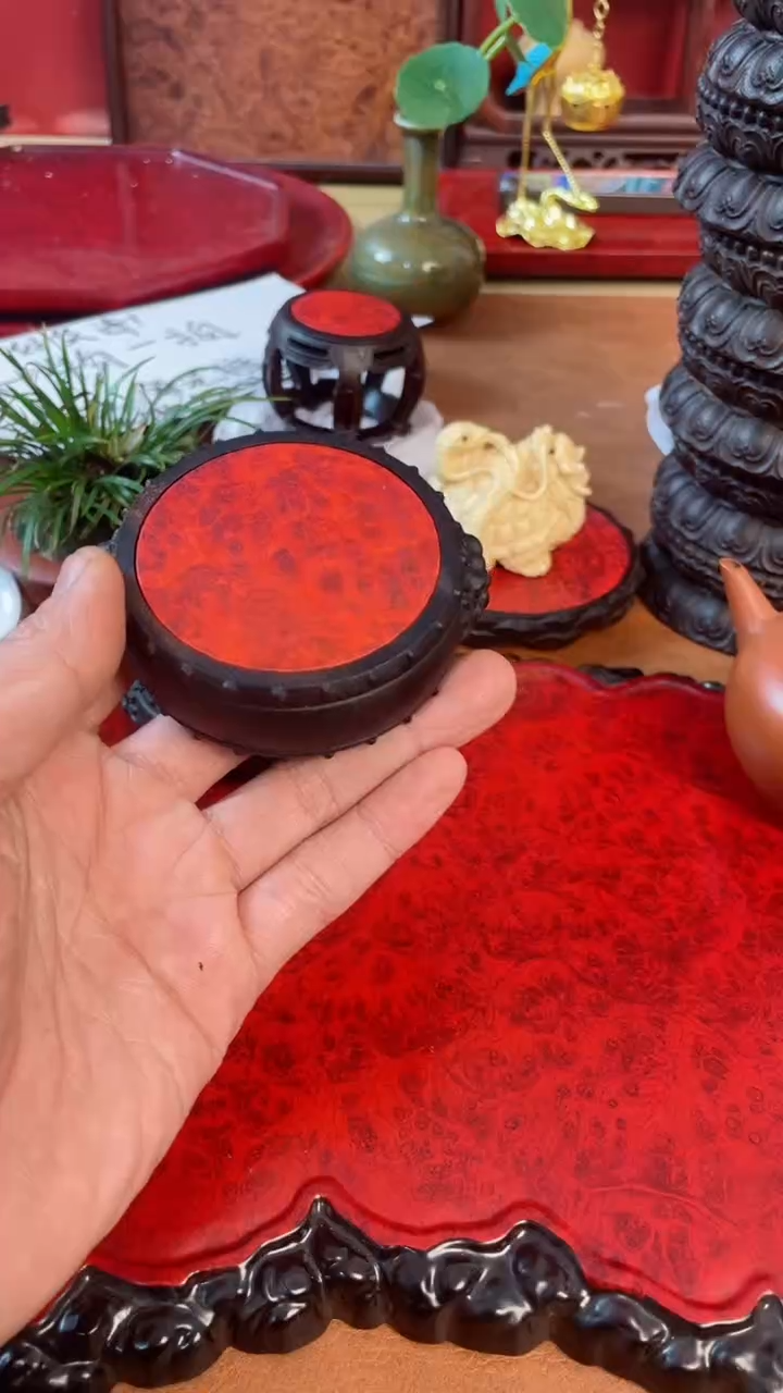 【闪购商品】东非黑黄檀（紫光檀）木艺貔貅底座