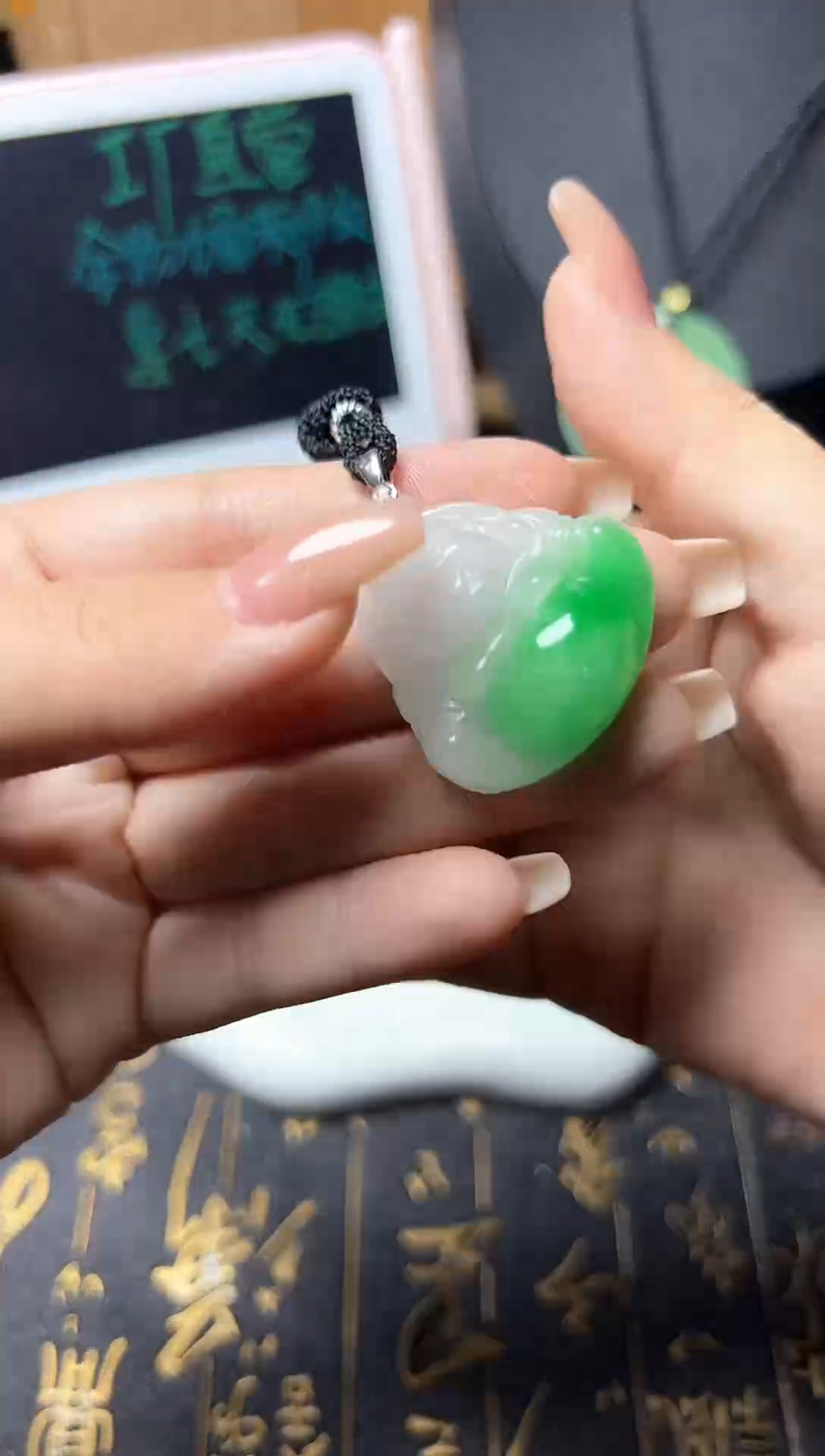 颈饰未镶嵌翡翠所见即所得，一图一物