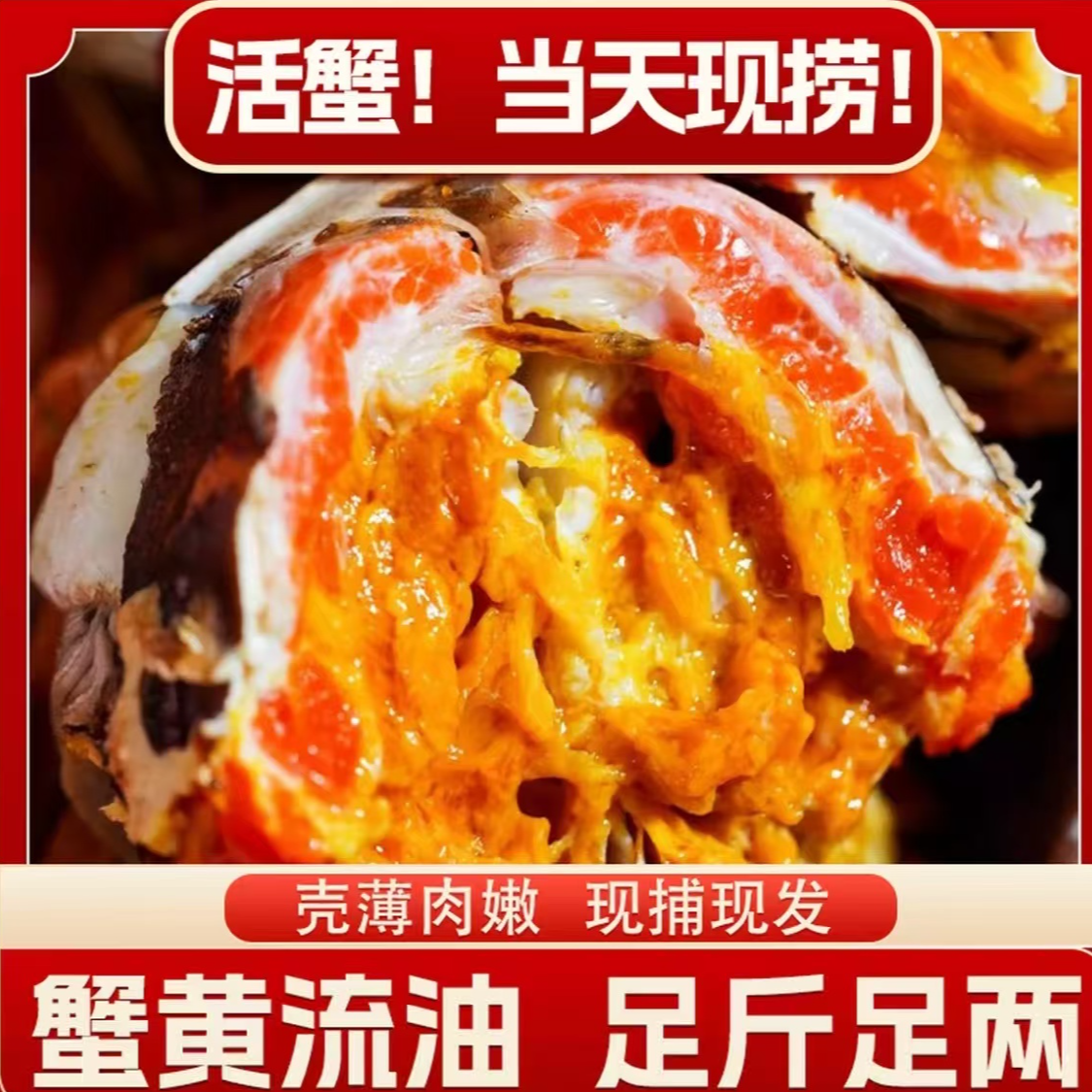 【活蟹】江苏精品大闸蟹纯母3.5-3.2两礼盒装8/10只装包邮死蟹包赔