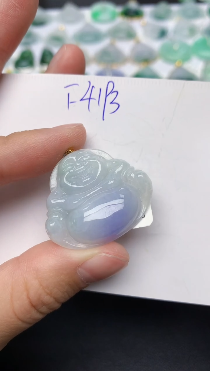 颈饰18K金镶嵌翡翠天然缅甸A货翡翠百元以上9元证书费自理