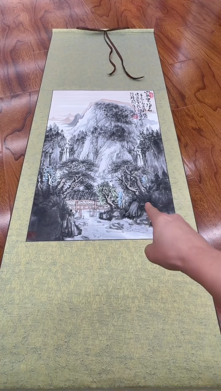 国画雨*、孙桂国老师作品，带合影证书10-10