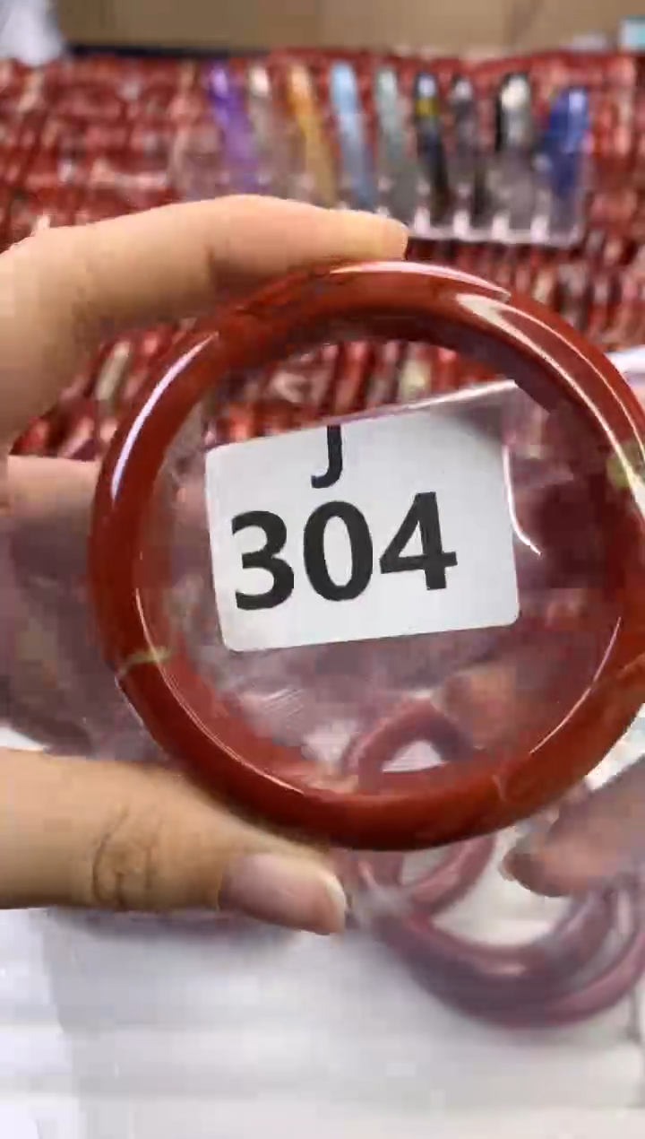 【闪购商品】碧石红碧石手镯J未镶嵌-304-57