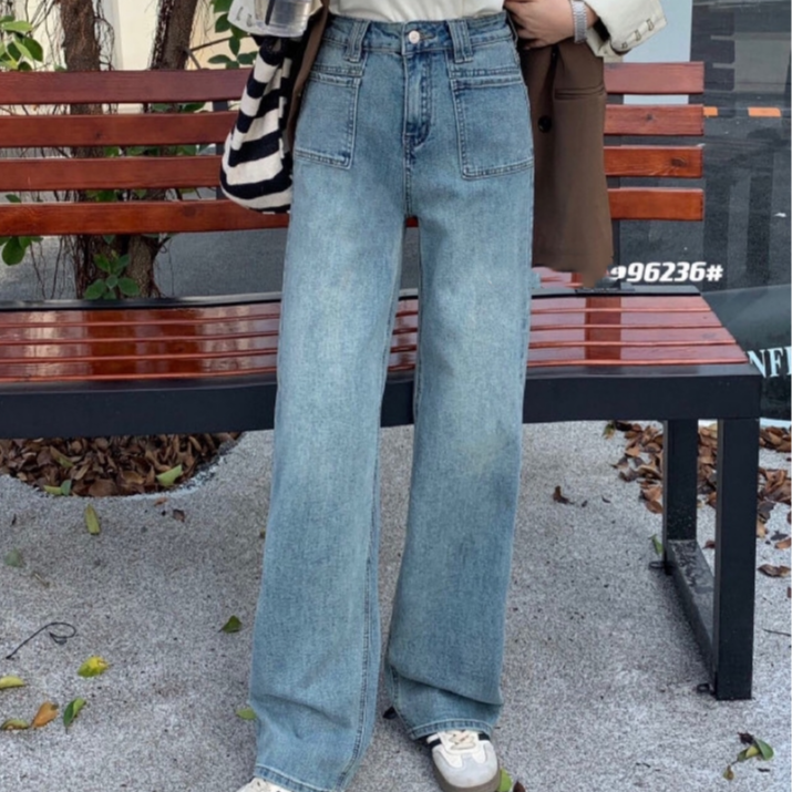 【南油玲姐】蓝色新款牛仔裤96236