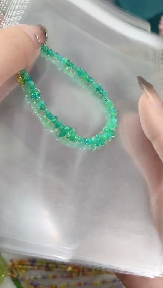 【闪购商品】欧泊手链银S925镶嵌绿色原石99