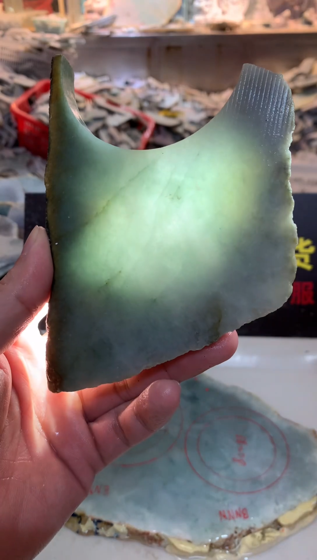 裸石翡翠0朗0翡翠珠宝780