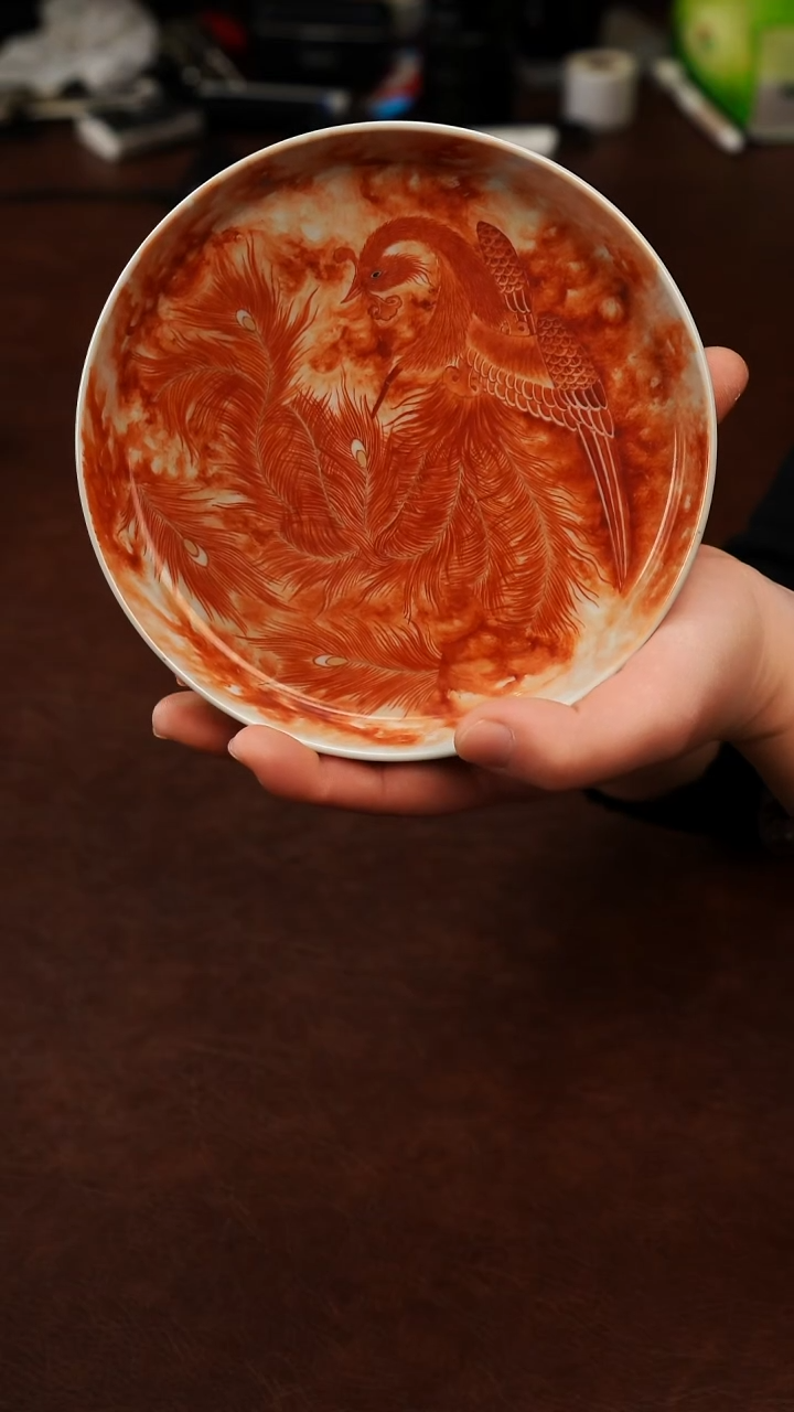 摆件陶景德镇瓷器，青花瓷手绘茶具~