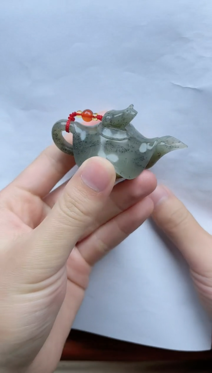 【闪购商品】和田玉摆件未镶嵌茶壶kk