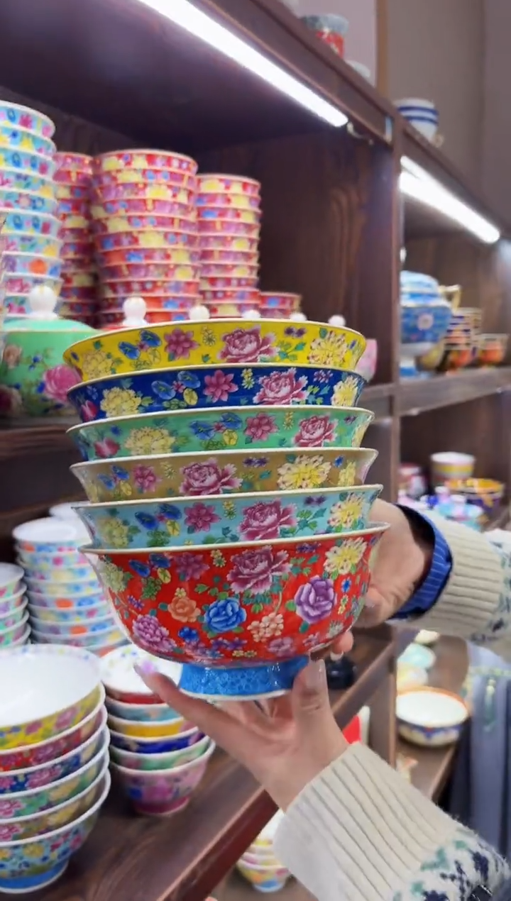 珐琅7英寸面碗6个专场福利