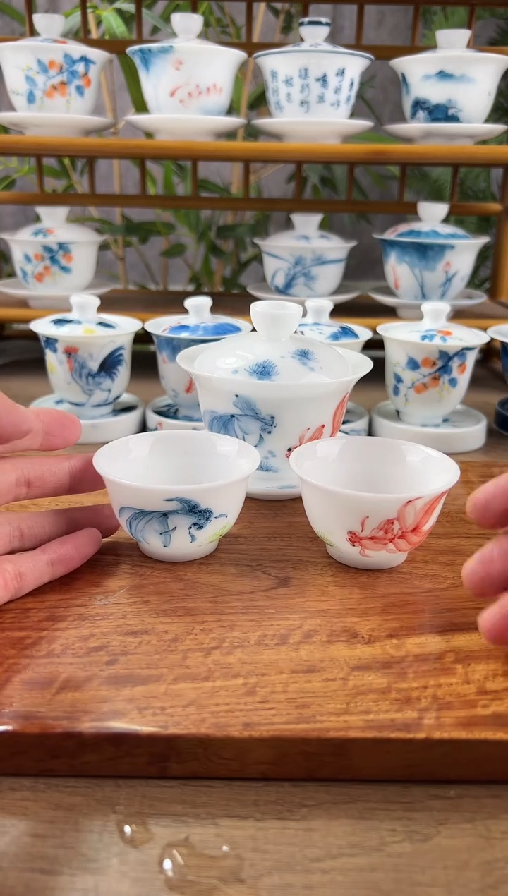 【闪购商品】高冰红蓝锦鲤150ml2个+般若杯6对