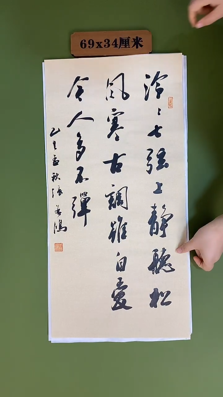 书法书法 张若鸿 尺寸69cm*34cm