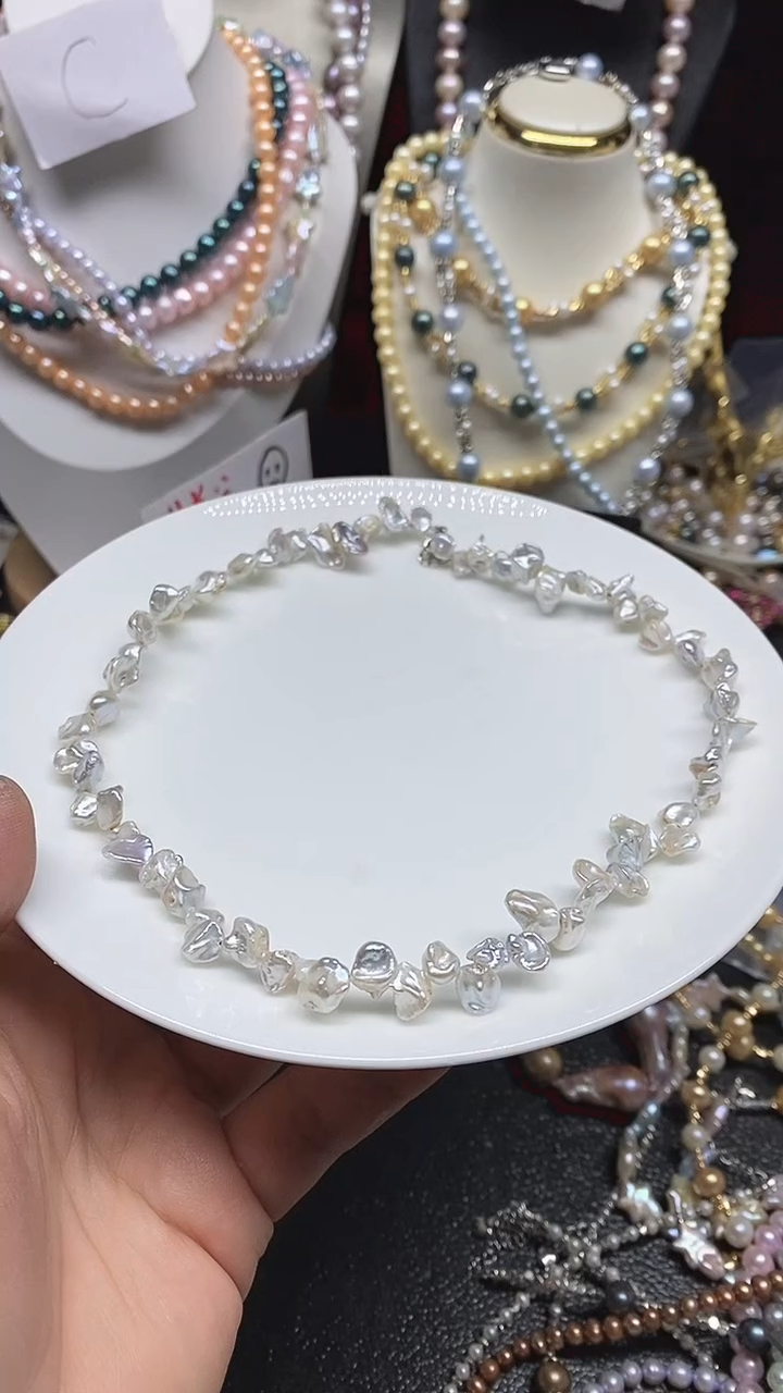 淡水珍珠未镶嵌颈饰多人