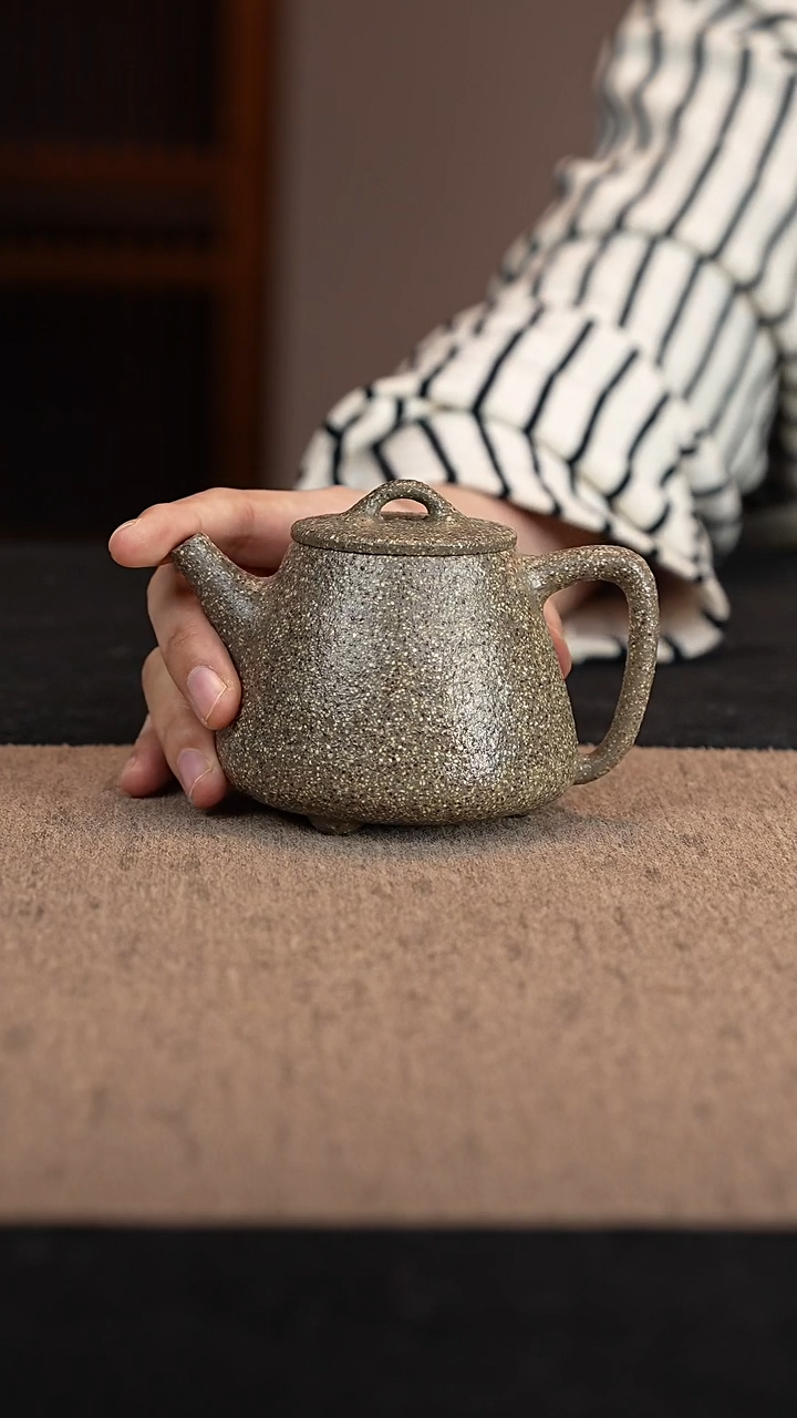 【闪购商品】紫砂茶壶青玉砂高石瓢