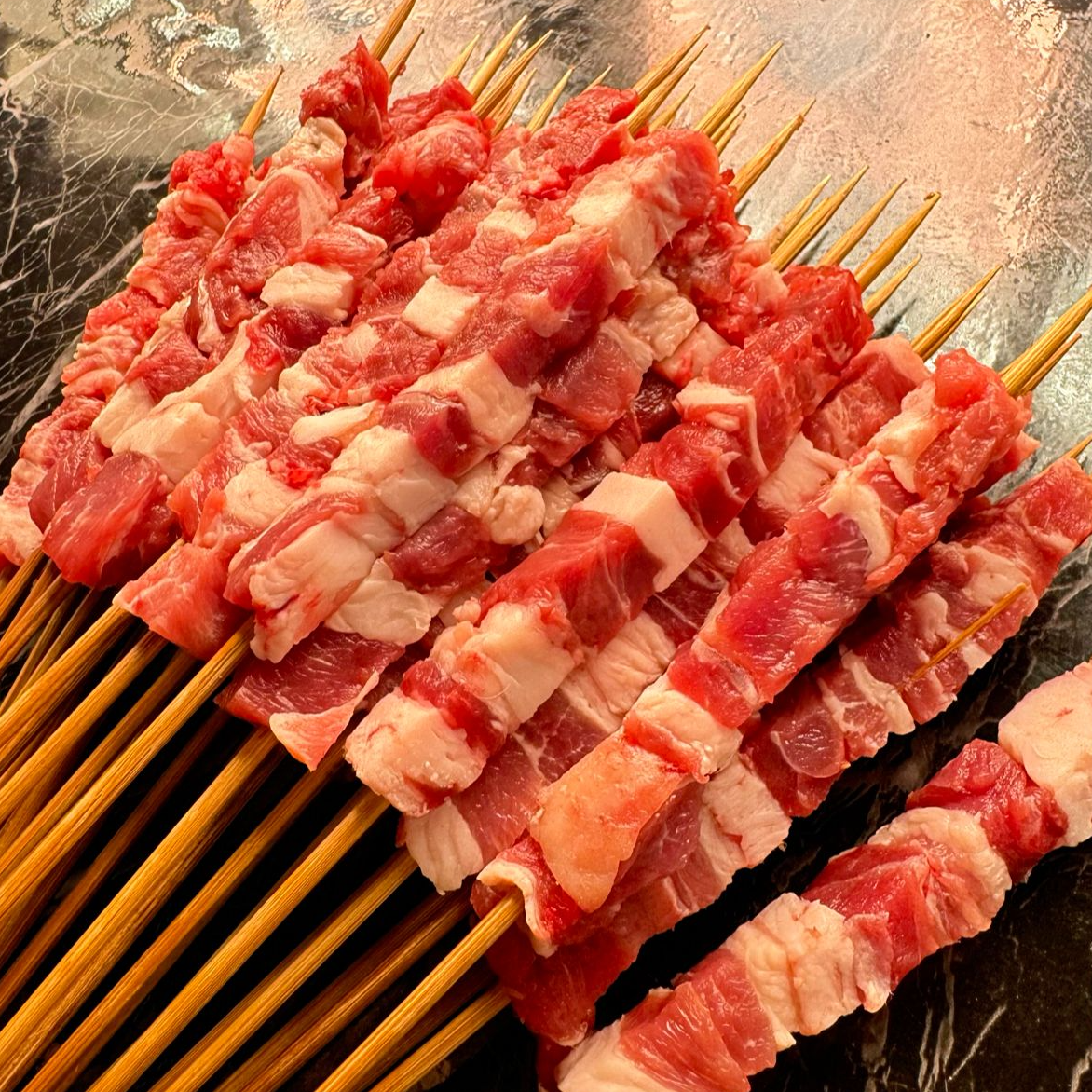 精品羊肉串4斤生鲜（100串）【签子重量去掉，纯肉重4斤】