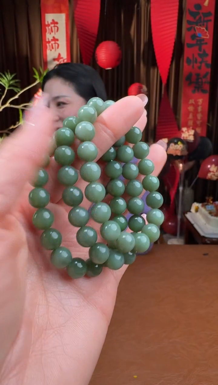 颈饰未镶嵌和田玉8漏姐12.31多样性拍一发一约10mm