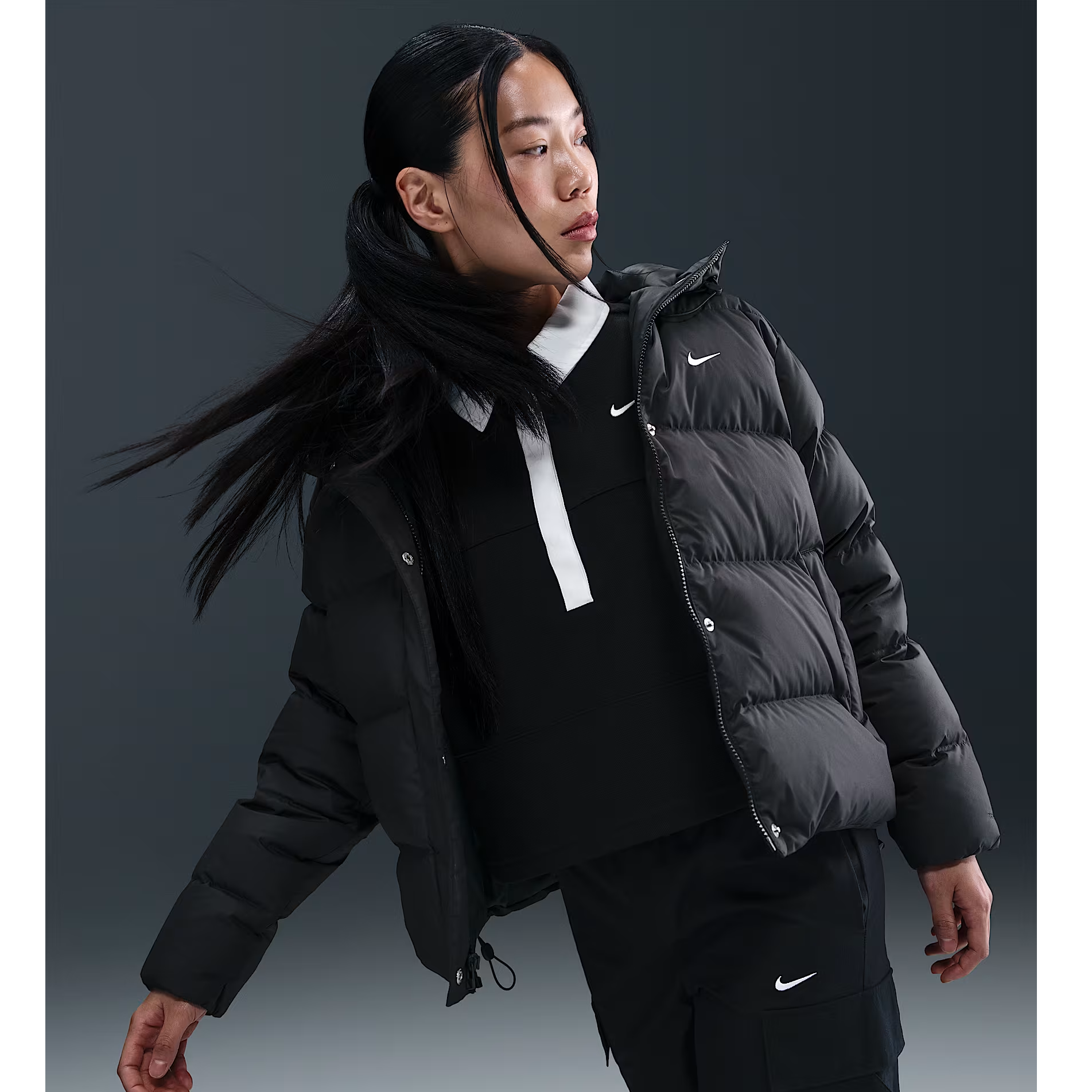 NIKE/耐克女子宽松羽绒服连帽冬季防泼水外套IH0728010