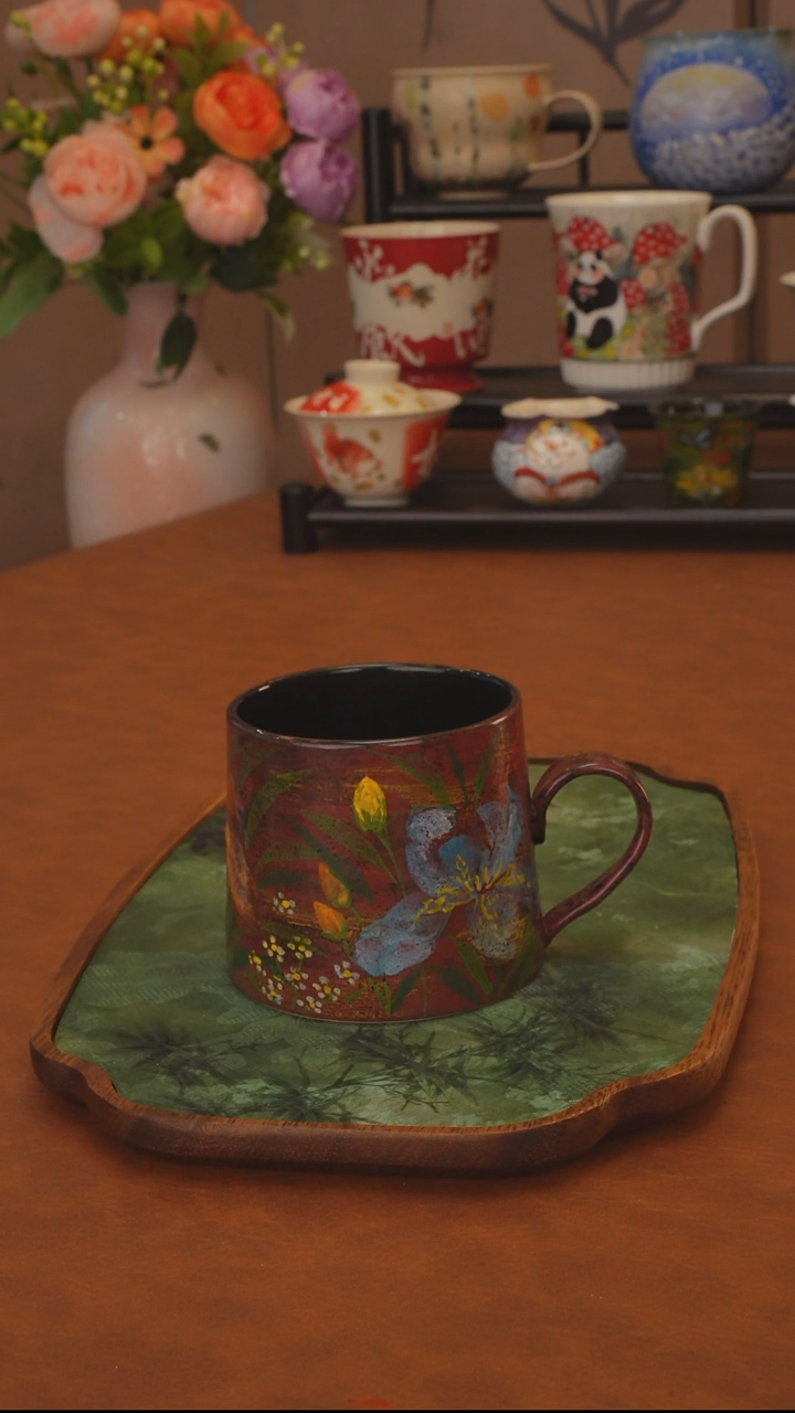 贰俩系列 五彩马克杯