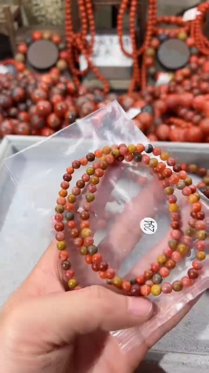 南红玛瑙未镶嵌手串5+