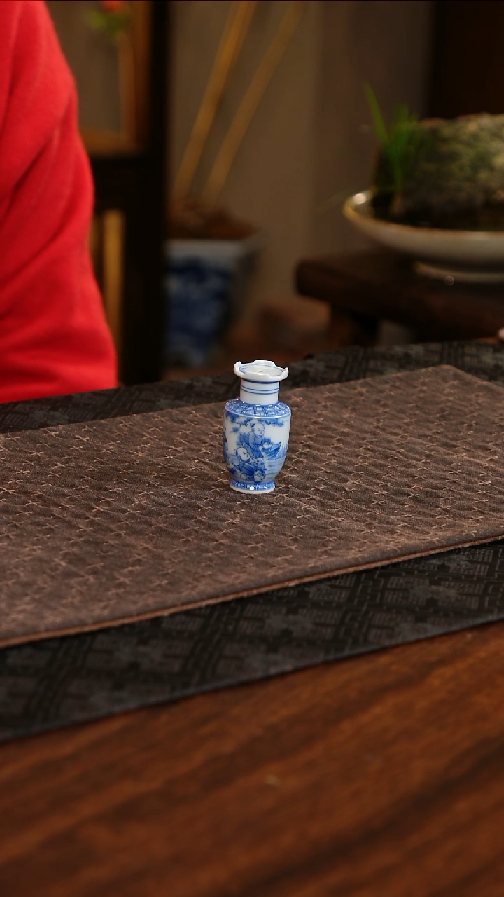 【闪购商品】摆件童子煮茶香插盖置