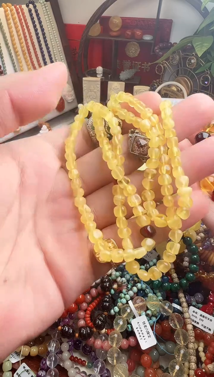 手链蜜蜡未镶嵌家**果一物一件）003817