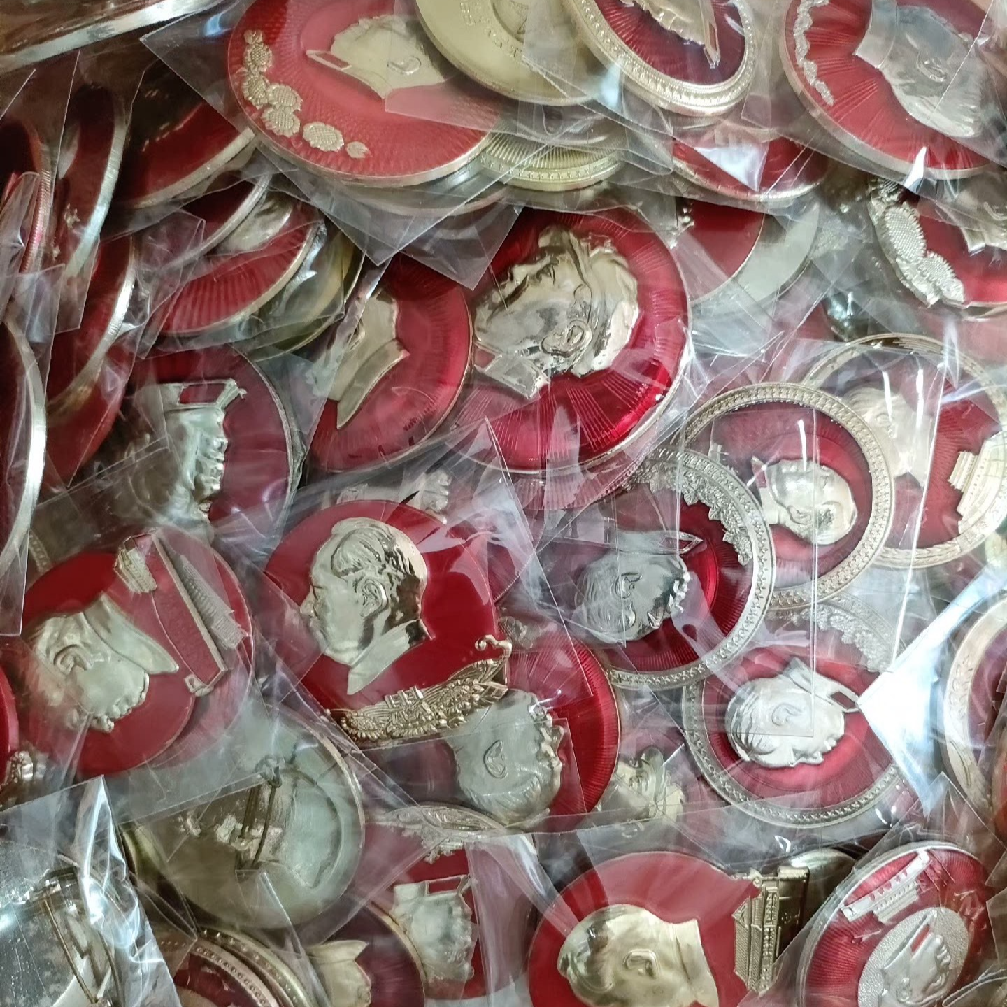 一号链接，直播专属，请勿私拍，节庆红色收藏像章