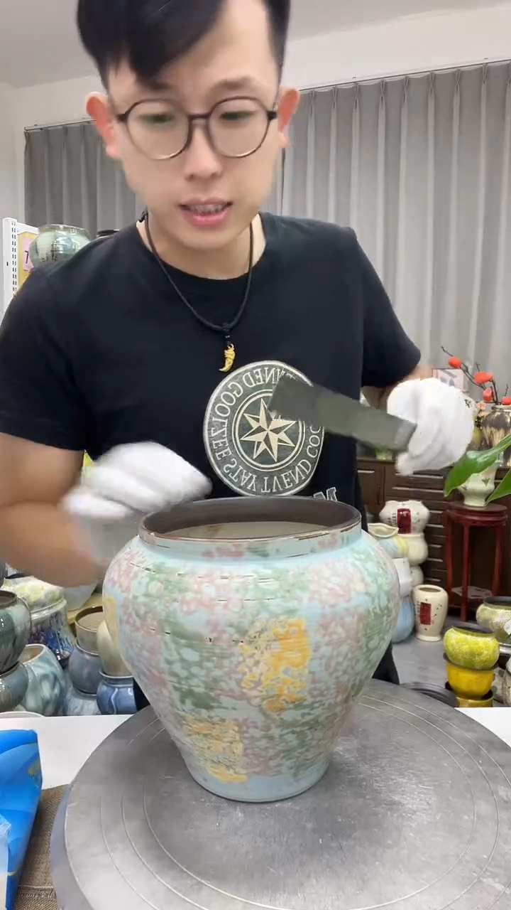  口13.5  高16.5    陶瓷花盆 9.1     直播链接      