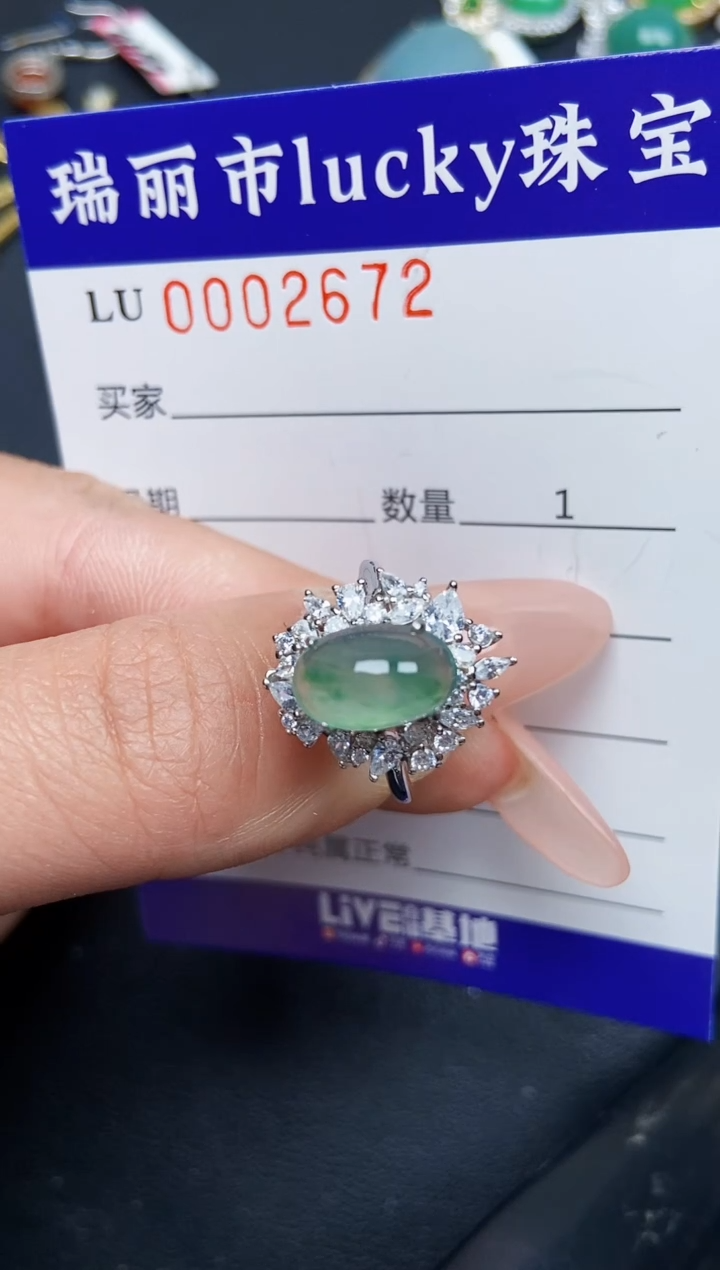 【闪购商品】翡翠颈饰银S925镶嵌2672