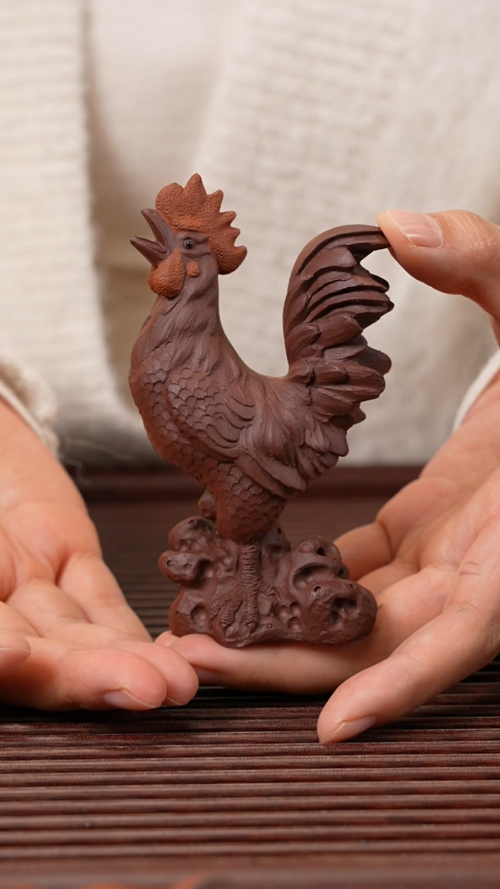【闪购商品】紫砂茶宠金鸡报晓