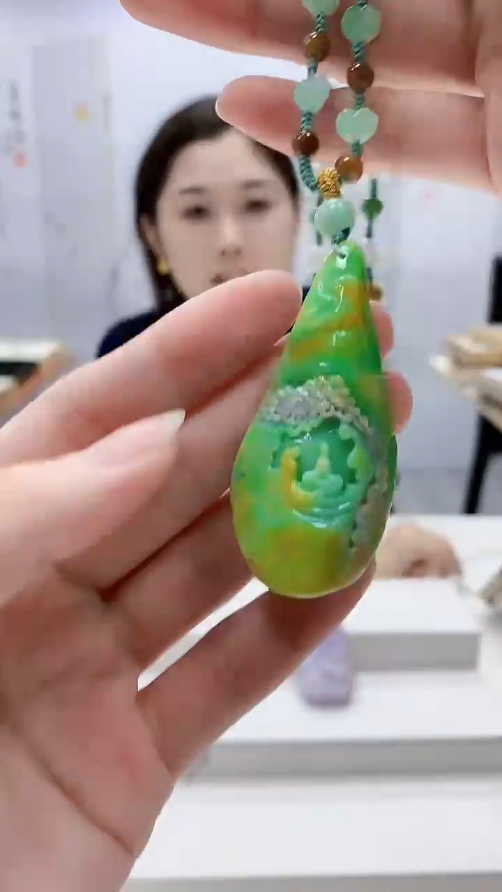未镶嵌定制翡翠3099ry-毛货挂件74