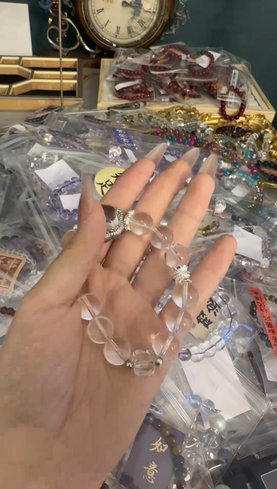 【闪购商品】水晶手链银S925镶嵌水晶 手链 银S925镶嵌