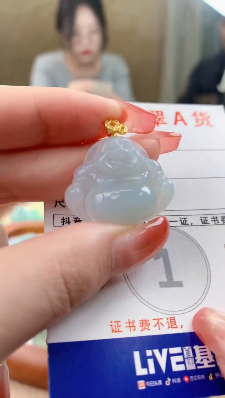 颈饰未镶嵌翡翠天然A货翡翠挂件