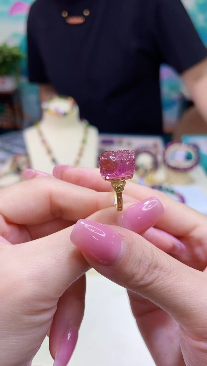 【闪购商品】碧玺颈饰18K金镶嵌@@ZY20126058